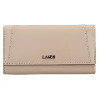 Dámská kožená peněženka Lagen Carlas - krémová
