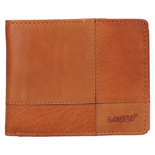 Pánská kožená peněženka Lagen Ivo - hnědá
