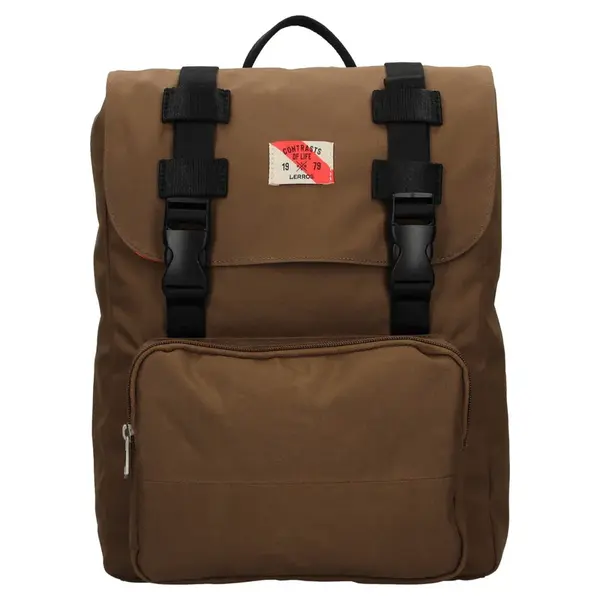 Pánský vintage batoh Lerros Charlie - hnědá
