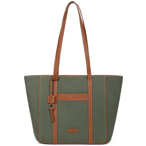 Dámska kabelka Hexagona Allen - zeleno-hnedá