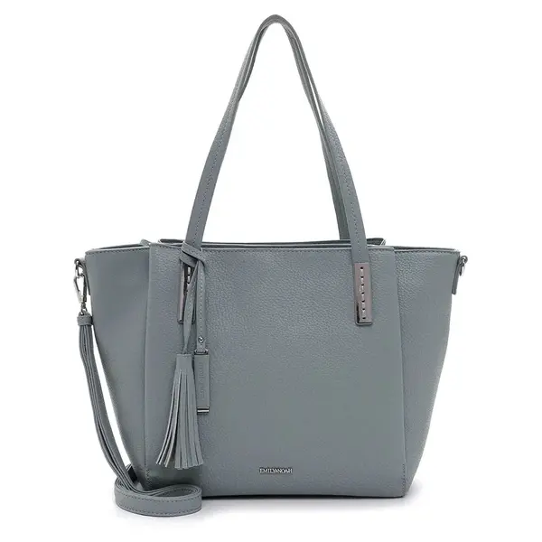 Dámska kabelka Emily & Noah Julla - šedo-modrá