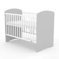 NEW BABY LEO Detská postieľka, sivá, veľkosť