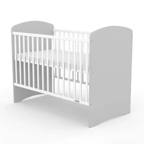 NEW BABY LEO Detská postieľka, sivá, veľkosť