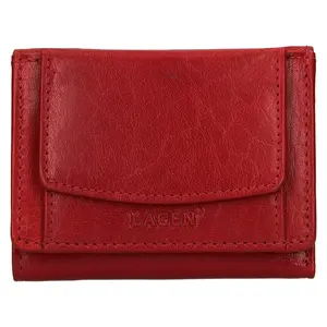 Dámská kožená slim peněženka Lagen Déborah - červená