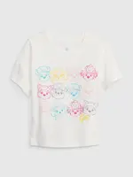 GAP Dětské tričko s potiskem - Holky