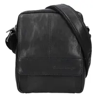 Pánská kožená taška přes rameno SendiDesign Petrson - černá