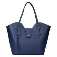 Dámská kožená kabelka Italia Zita - modrá