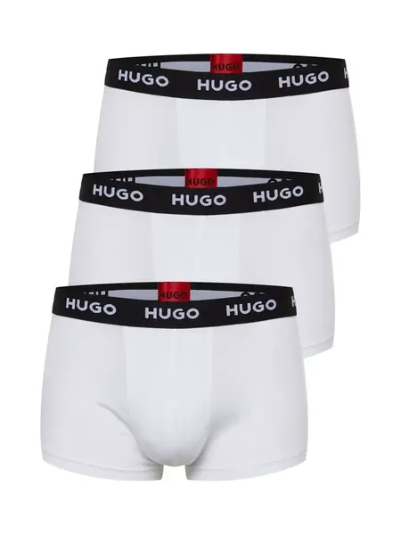 HUGO Boxerky  červená / čierna / biela
