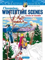 Creative Haven Charming Wintertime Scenes Color by Number - George Toufexis