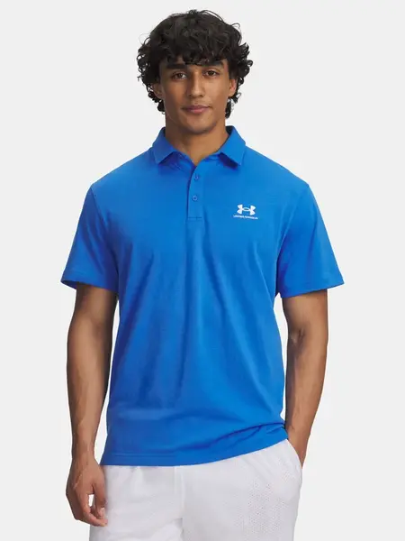 Men's Under Armour UA Icon T-Shirt Polo-BLU - Men's