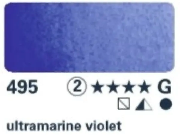 Akvarelová barva Horadam 1/2 – 495 ultramarine violet