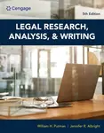 Legal Research, Analysis, and Writing - Jennifer  Albright, William  Putman