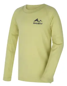 Husky  Merbo K light green, 134 Detské merino termoprádlo