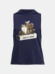 Tmavomodrá dievčenská mikina s kapucňou Under Armour Rock