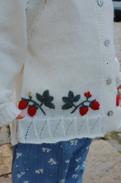 Detský sveter Konges Sløjd MINIA FRILL CARDIGAN