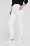 Nohavice Armani Exchange dámske, biela farba, jednofarebné, 8NYPFX YJ68Z NOS
