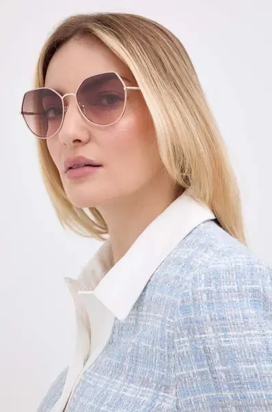 Slnečné okuliare Guess dámske, ružová farba, GU7867_5832F