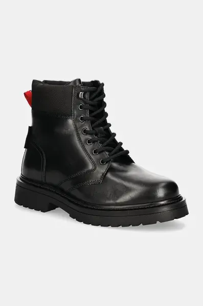 Členkové topánky Tommy Jeans TJM LACE UP BOOT