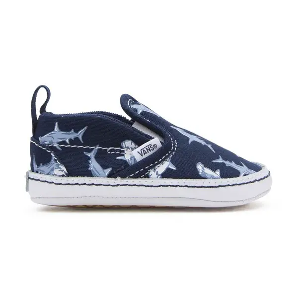 Topánky pre bábätká Vans Slip-On V Crib zelená farba