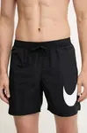 Plavkové šortky Nike čierna farba, NESSF508