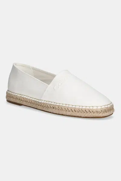 Espadrilky Calvin Klein ESPADRILLE CV LOGO biela farba, HM0HM01808