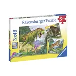 Puzzle Dinosauři a čas 3x49 dílků