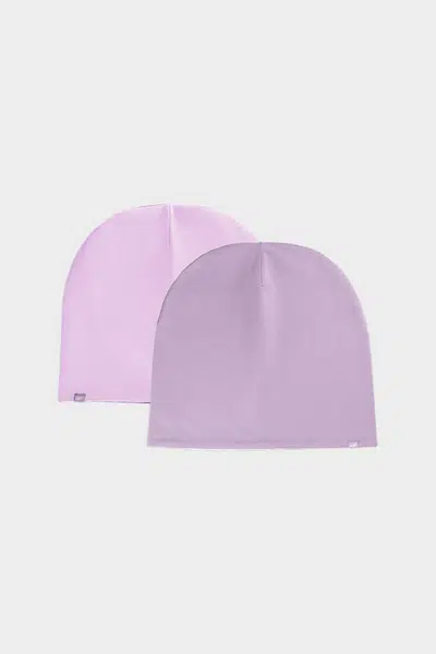 Obojstranná detská čiapka beanie 4F Ružová 4FJWAW24