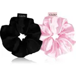 GLOV Satin Scrunchies S gumičky do vlasov Pink/Black 2 ks