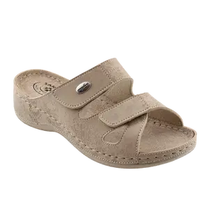 SANTÉ Dámské pantofle DS/152 BÉŽOVÁ v.37