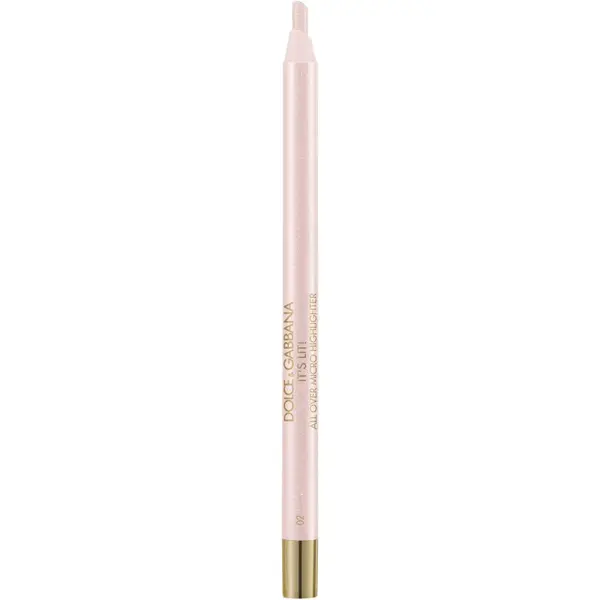 Dolce&Gabbana Bold It's Lit! tuhý krémový rozjasňovač v tužce odstín 02 Galactic Glimmer - Pink-Lilac Pearlescent Multichrome 0.35 g