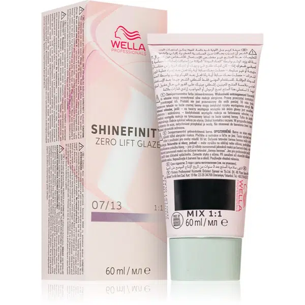 Wella Professionals Shinefinity Zero Lift Glaze demipermanentní barva na vlasy odstín 07/13 - Toffee Cream 60 ml