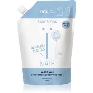 Naif Baby & Kids Wash Gel čisticí a mycí gel pro děti a miminka – náhradní náplň 500 ml