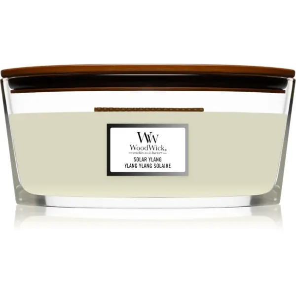 Woodwick Solar Ylang vonná svíčka s dřevěným knotem (hearthwick) 453.6 g