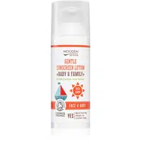 WoodenSpoon Baby & Family ochranné opalovací mléko pro celou rodinu SPF 50 50 ml