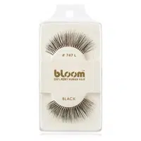 Bloom Natural nalepovací řasy z přírodních vlasů No. 747L (Black) 1 cm