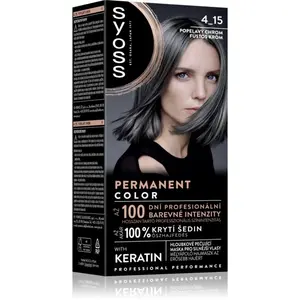 Syoss Permanent Color permanentní barva na vlasy odstín 4_15 Popelavý chróm 1 ks