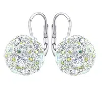 Silvego Okouzlující stříbrné náušnice se třpytivými krystaly Swarovski SILVEGOB36120w