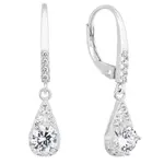 Evolution Group - Pavona Půvabné stříbrné náušnice se zirkony 11305.1