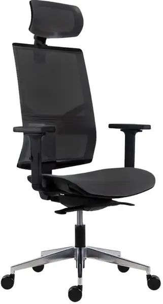ANTARES Kancelářská židle 1850 SYN OMNIA ALU ALL MESH s opěrkou hlavy černá