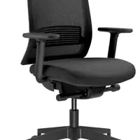 LD SEATING Kancelářská židle Lyra AIR 215-BL-SYB, černá, skladová