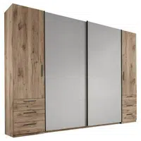 Xora KOMBINOVANÁ SKŘÍŇ, barvy dubu, světle šedá, 311,9/225,5/61 cm