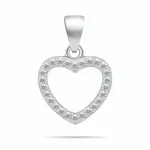 Brilio Silver Srdíčkový přívěsek s kubickými zirkony PT140W