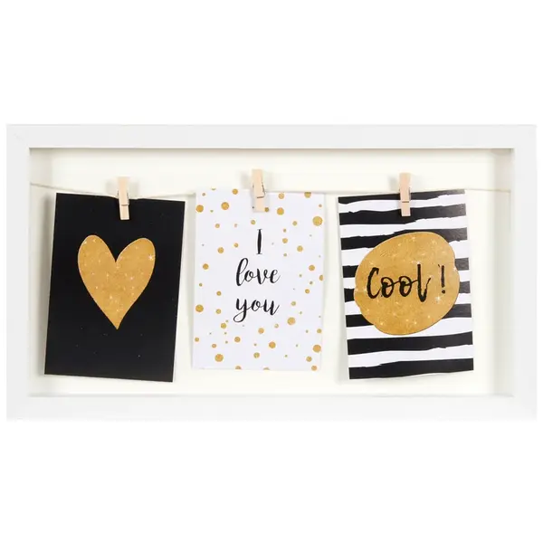 RÁM NA OBRAZOVÉ KOLÁŽE, 3 foto, 43/24/3 cm