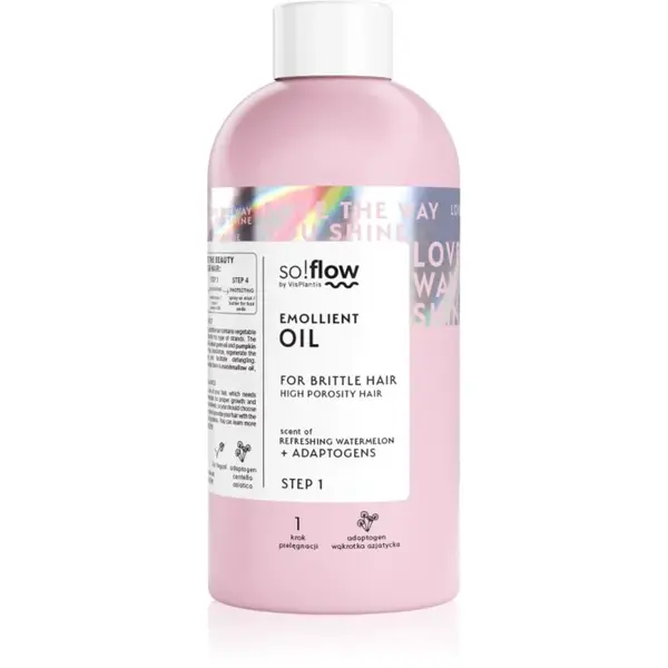 so!flow High Porosity Hair Emollient Oil hydratační olej pro lámavé a namáhané vlasy 150 ml
