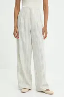 Kalhoty s lněnou směsí Answear.LAB