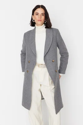 Dámský kabát Trendyol Wool