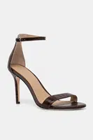 Kožené sandály Lauren Ralph Lauren Allie hnědá barva, 802979181001
