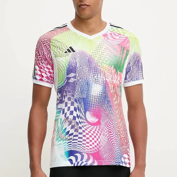 Tréninkové tričko adidas Performance PRIDE bílá barva, JL8097