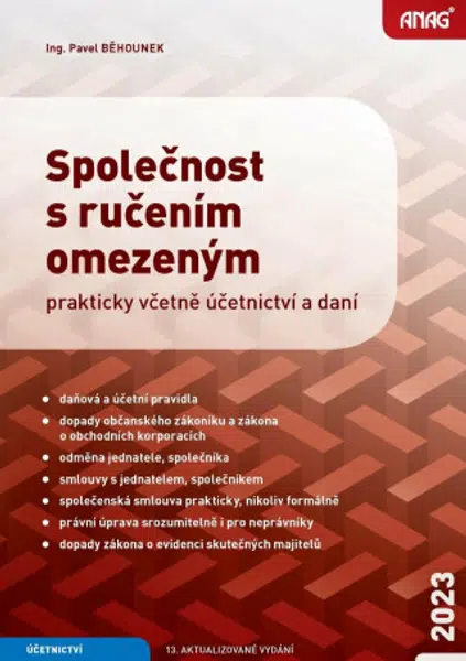 Společnost s ručením omezeným – prakticky včetně účetnictví a daní 2023 - Běhounek Pavel