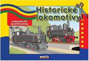 Historické lokomotivy-Jednoduché vystřihovánky